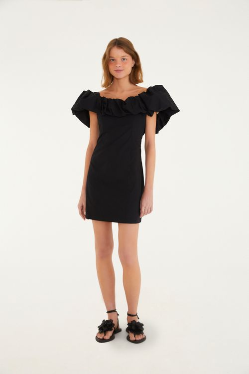 Vestido Curto Bufante