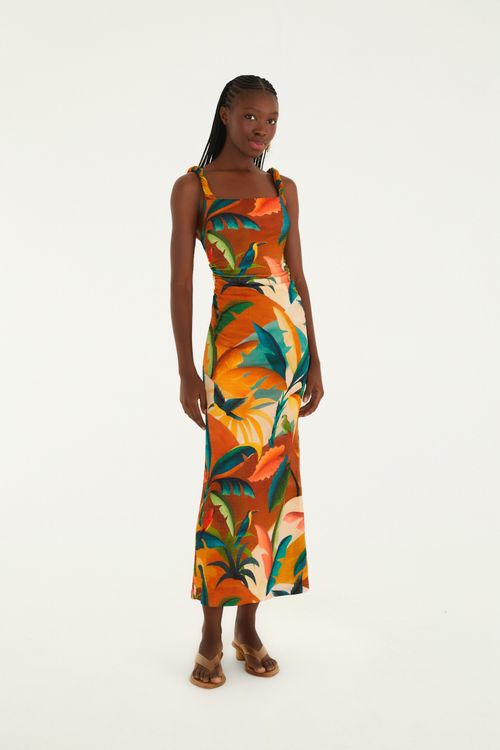 Vestido Asimétrico Mata Atlántica