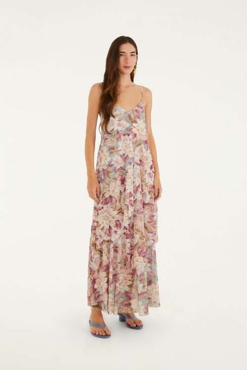 Vestido Camadas Tule Serena