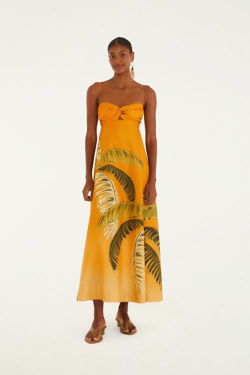 Vestido  Itacare Coqueiro Laranja