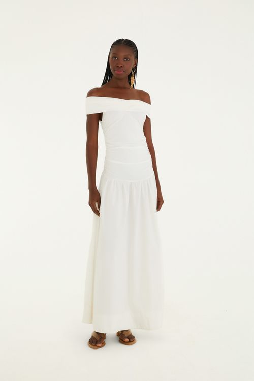 Vestido Cotton Pregas