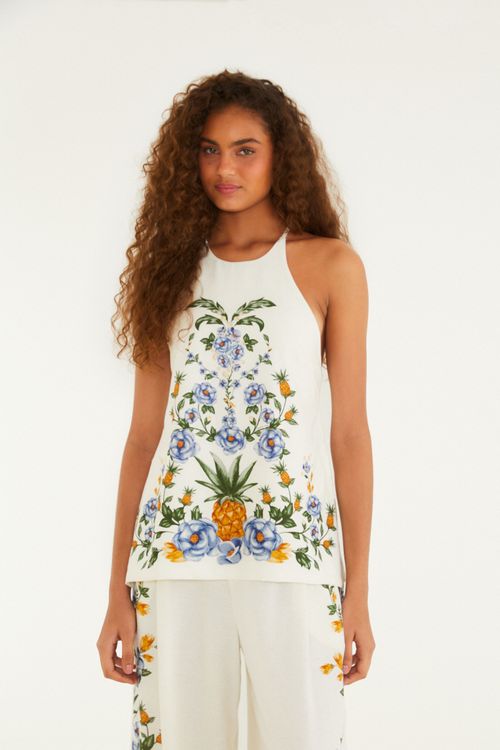 Blusa De Amarre Floral Penelope