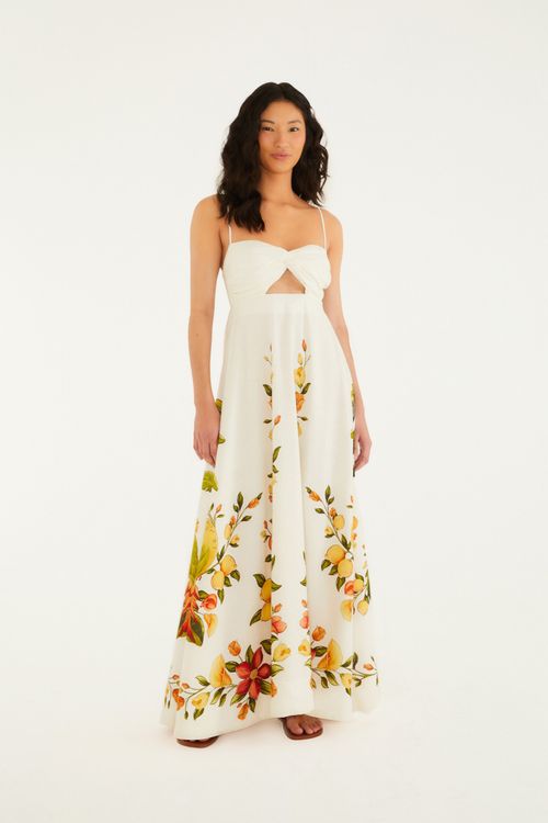 Vestido Cropped Sin Manga Bosque Chic