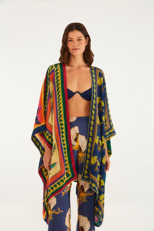 Kimono Lenço Sereia Banana