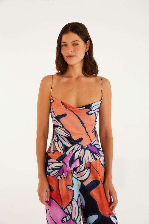 Blusa Banana Flora