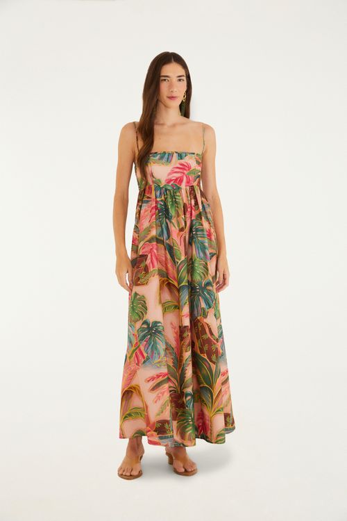 Vestido Longo Piscina Tropical