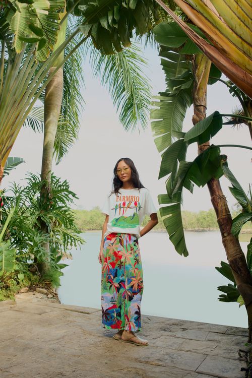 Saia Midi Plissada Bem Querer