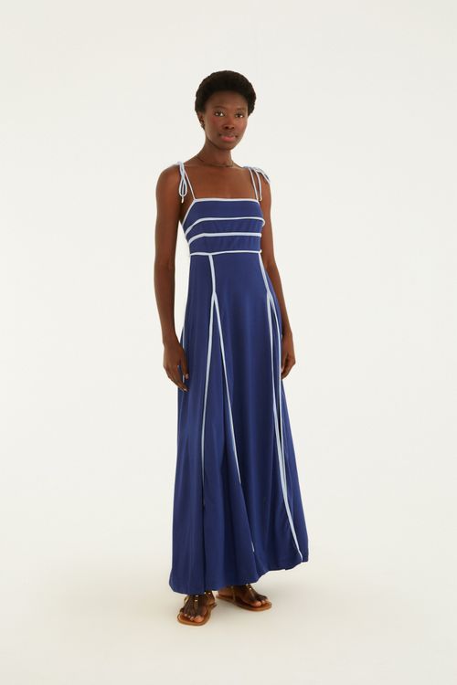 Vestido Cropped Vivo Bicolor