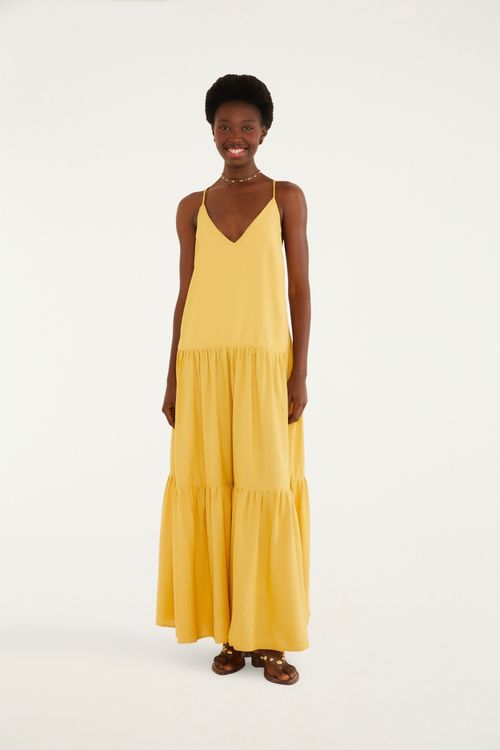 Vestido Alcinhas Decote Costas