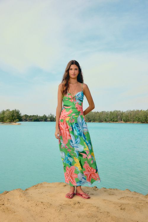 Vestido Longo Amor De Flor