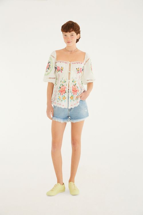 Short Jeans Curva Basico