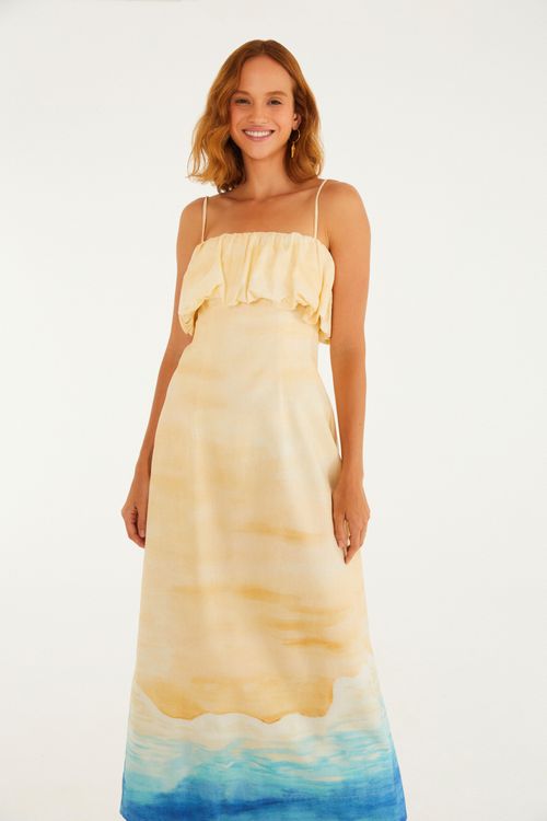 Vestido Reto Praia Linda