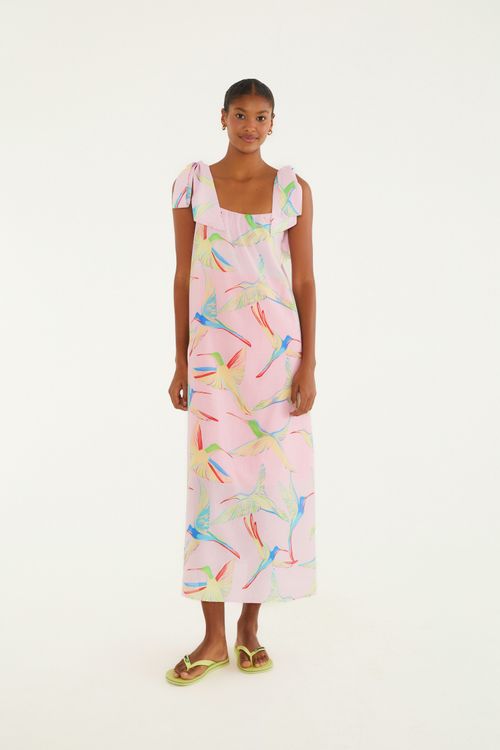 Vestido Amarracao Beija Flor