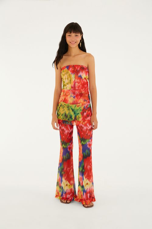 Calca Babado Tule Chita Astral