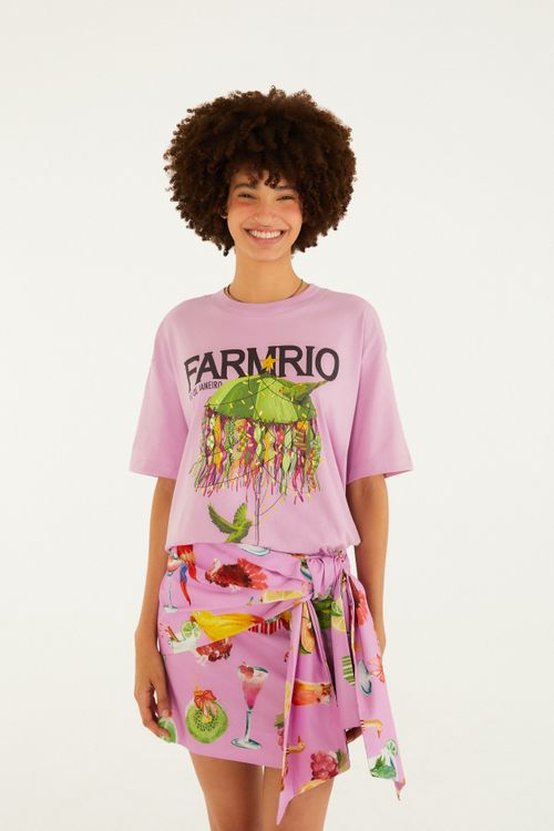 Tshirt Media Biquinis Natalinos Lilas