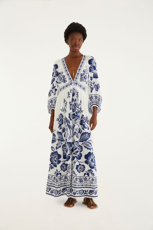 Vestido Longo Noite De Passaro