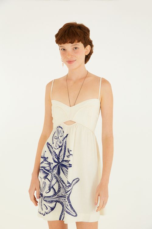 Vestido Curto Mar De Estrelas