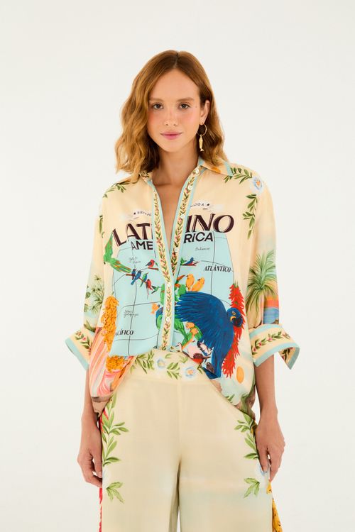 Camisa Mapa America Latina