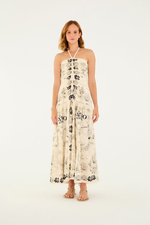 Vestido Longo Mapa America Latina Pb