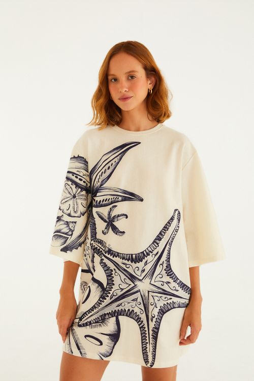 Vestido Tshirt Big Mar De Estrelas
