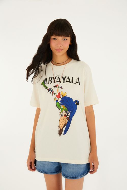 Tshirt Media Abya Yala Off White
