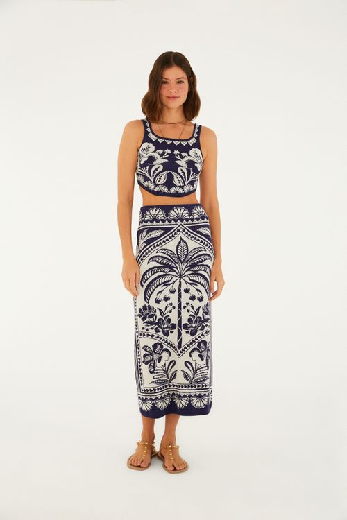 Saia Cropped Tricot  Martina