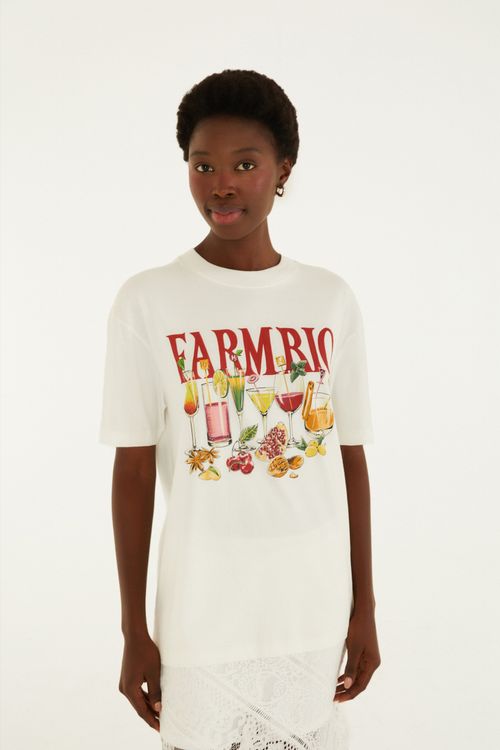 Tshirt Media Drinks Farm Rio Off White